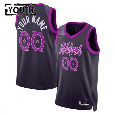 Camiseta Niños Minnesota Timberwolves Personalizadas 2025-26 Nike City Edition Negro Swingman Camiseta Niños Minnesota Timberwolves Personalizadas 2025-26 Nike City Edition Negro Swingman